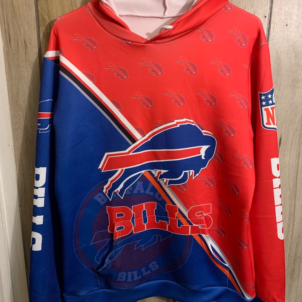 Buffalo Red and Blue Men's  Graphic Sweater